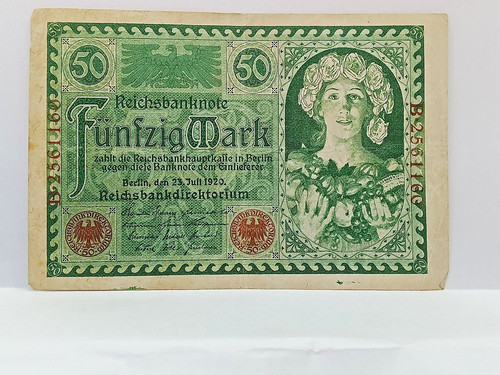 Mark 1920 reichsbanknote - 50,