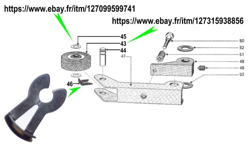 Cabestan rollenachsenclip für - cabestan,
