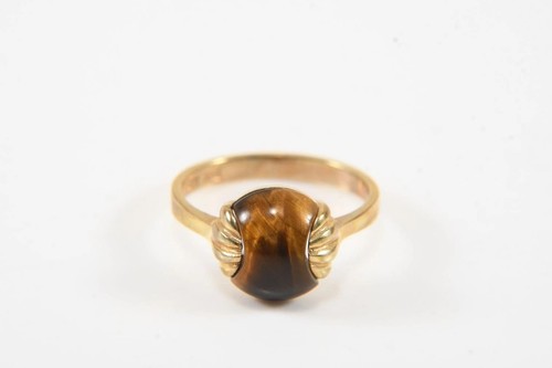 Tigerauge goldring 333er - tigerauge-goldring,,