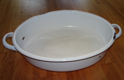 Ovale weiße waschschüssel - ovale,