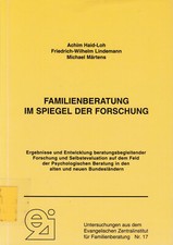 Familienberatung im Spiegel der Forschung, Ergebnisse + Entwicklung, EZI Berlin