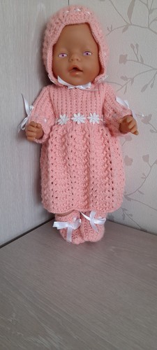 Handgestrickte puppenkleidung - handgestrickte,