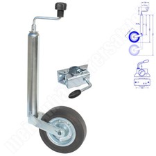 mAe 150kg / 90kg Anhängerstützrad Stützrad Bugrad für Pkw Anhänger + Halter