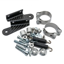 Auspuffhalterung LeoVince Haltesatz Auspuffanlage für Ducati Monster 796 Bj 2010