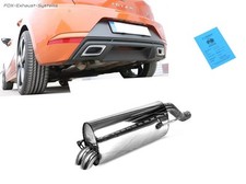  Sportauspuff Seat Ibiza 6F 1.0l TSI 2x Dieseloptik nach unten gebogen