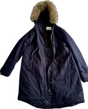 C&A MAMA Winterparka, navy, Fellkapuze, warm gefüttert – guter Zustand