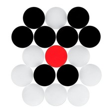 19 Carrom Münzen (Goti) mit 1