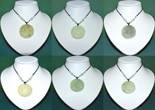 1x Edelstein-Jade-Anhänger Drachen jede ist Unikat m. verstellbaren Schwarz Band