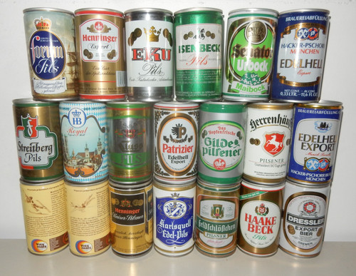 Schöne stahl bierdosen - 20,