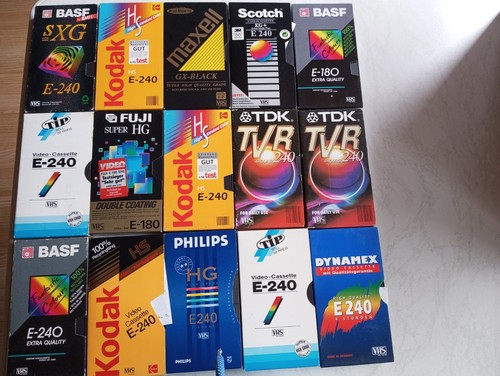 Stück vhs videokassetten - stück, vhs-videokassetten