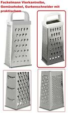 Fackelmann Vierkantreibe, Gemüsehobel, Gurkenschneider mit praktischem Griff 