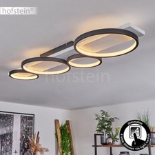LED Decken Lampe Leuchte Holz/schwarz dimmbar Ess Schlaf Wohn Zimmer Beleuchtung