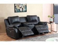 2-Sitzer Leder Sofa mit