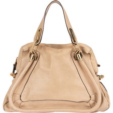 Chloé Beige Grained Leather
