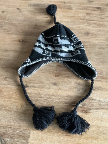 Warme strickmütze mit - mit, fleece