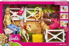 Barbie FXH15 - Reitspaß Spielset mit Chelsea +Pferd und Pony Puppen Spielset NEU