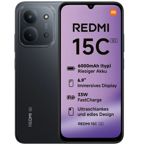 Redmi 15c midnight black - midnight,