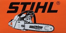 Stihl Motorsäge  -  Aufkleber klein -  STIHL -  Orange
