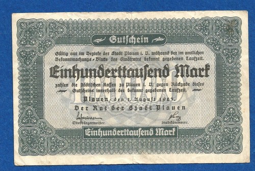 160 notgeld stadt plauen - 160,