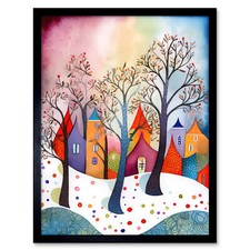 Winterliches Walddorf