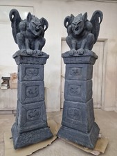 Säulen 2 Stück mit Gargoyle