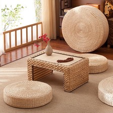 Rundes Stroh Tatami Pouf