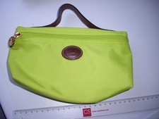 Longchamp Etui, Mäppchen, neongrün. Le Pliage Mostarda Kosmetiktasche