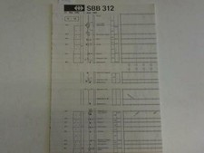 Bildfahrplan Nr. 312 vom 27