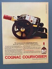 Cognac Courvoisier Kanone Flasche Dicke Bertha 1970 Vintage Ad Werbung Reklame