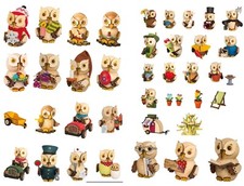 Kuhnert Mini-Eule Kind m Kerze Neuheiten 2025 Neue Motive Sammelfigur Erzgebirge