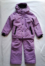 Topolino Mädchen Skianzug Schneeanzug 128 Polyester warm dicht h.lila sehr GUT