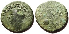 Nero lugdunum - nero, as