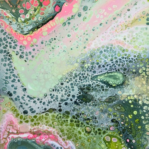 Blüten farbstrom abstrakt - blüten, im