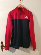 LONSDALE Sportjacke, rot - dunkelblau, sehr guter Zustand, Größe XL