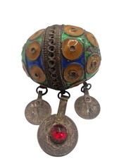 Antike Silber Emeille Tagmout