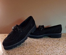 Gabor Loafer aus Rauleder in schwarz (echtes Leder), Gr. 6