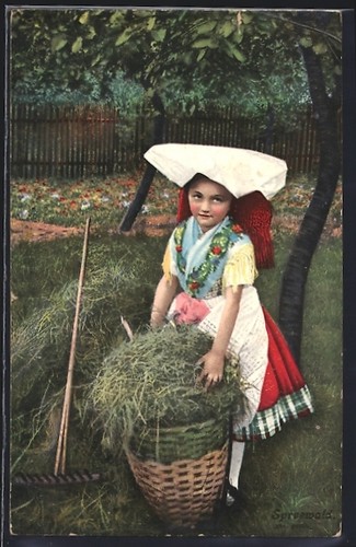 Spreewald mädchen tracht - mädchen, in