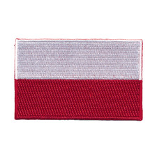 30 x 20 mm Polen Warschau Flagge Polska Poland Flag Aufnäher Aufbügler 1099 Mini