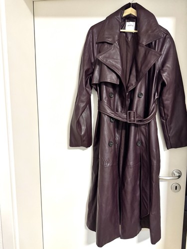 Bershka damen leder - leder, trenchcoat