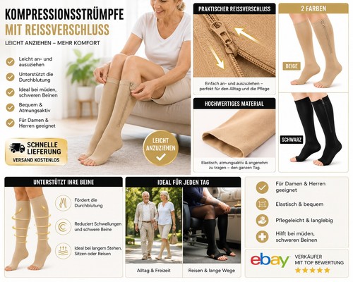 Kompressionsstrümpfe mit