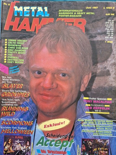 Metal hammer 1987 mit - #6/,