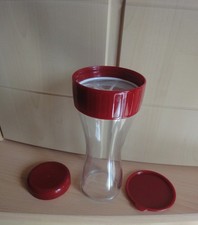 Puderzuckerstreuer weinrot. Wie neu.