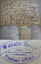 12 PKs FRIEDLAND (Böhmen) 1906-09, Uhrmacher Wilhelm HAUPT, TURMUHR, Technik