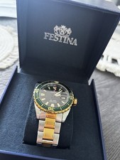 Festina Herren Uhr Gold Silber