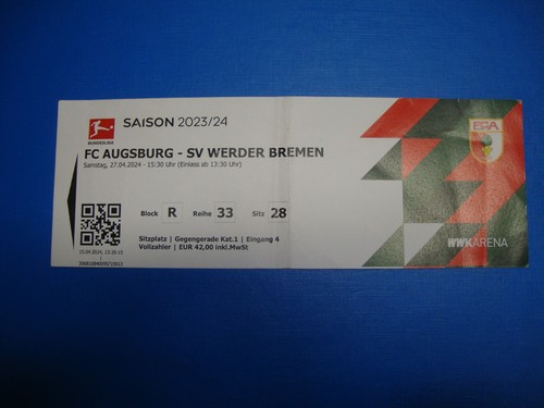 Ticket fc augsburg - fc,
