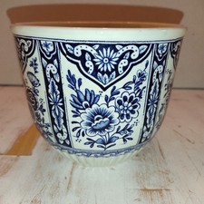 Royal Sphinx Delft - by Boch - Belgien - Übertopf - M16 - Blau - Porzellan 