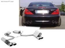 Fox Duplex Sportauspuff Mercedes SL R230 Bj.01-06 2x115x85mm