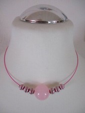 Collier Hals Reif Pink Länge