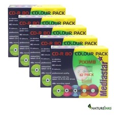 50 Taiyo Yuden mehrfarbig leer CD-R 700MB 80 Minuten 48x in Schmucketui Japan