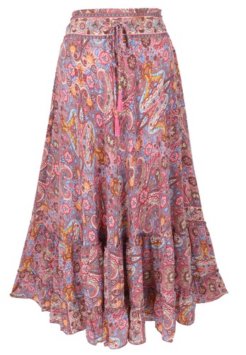 Langer boho stufenrock - langer,
